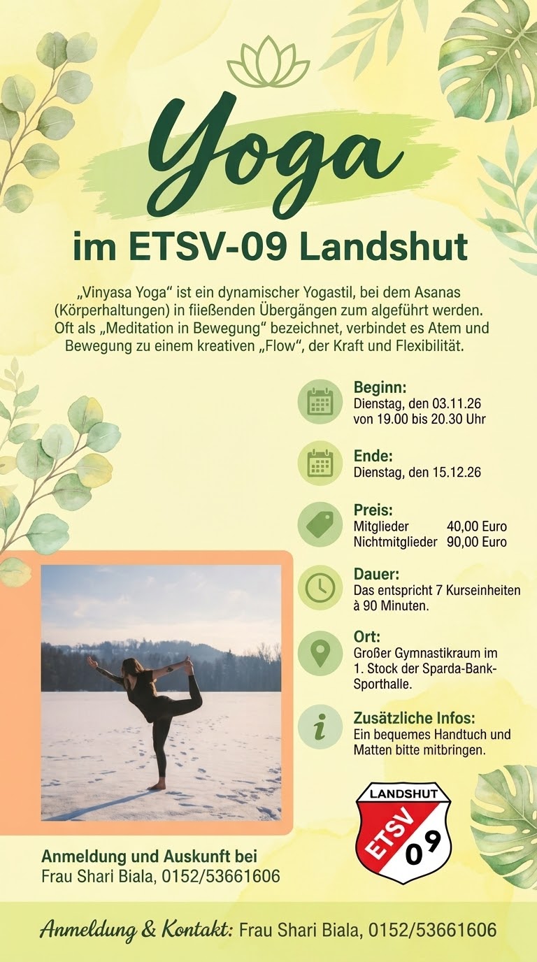Yoga 1 Kurs Vinyasa 2026